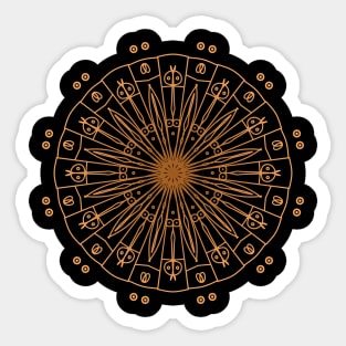 Mandala Art Sticker